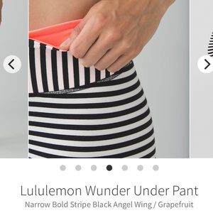 Lululemon Wunder Under Pant Narrow Bold Stripe 2